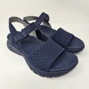 Bionica Nacola Womens Shoes 8 M Navy 2 Strap Comfort Adjustable Sport Sandals